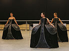 Rehearsals of the ballet La Petite Mort at the Bolshoi theater of Belarus