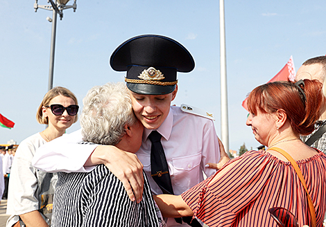 A solemn oath taking ceremony for cadets of the Internal Affairs Ministry’s higher education institutions in State Flag Square in Minsk