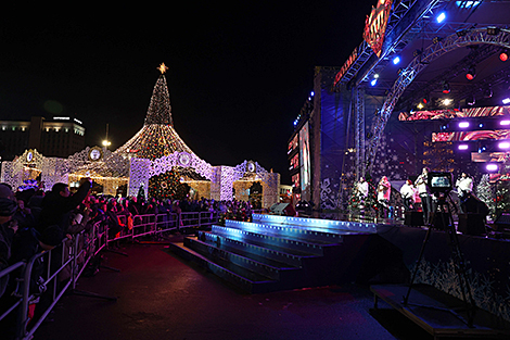 Christmas Miracle Fair near the Palace of Sports in Minsk