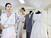 Wedding dress exhibition at Minsk City History Museum