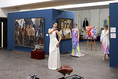 Wedding dress exhibition at Minsk City History Museum 