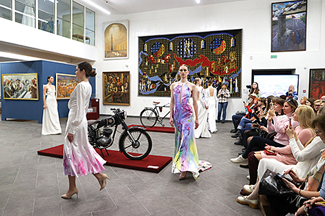 Wedding dress exhibition at Minsk City History Museum 