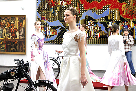 Wedding dress exhibition at Minsk City History Museum 