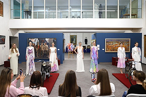 Wedding dress exhibition at Minsk City History Museum