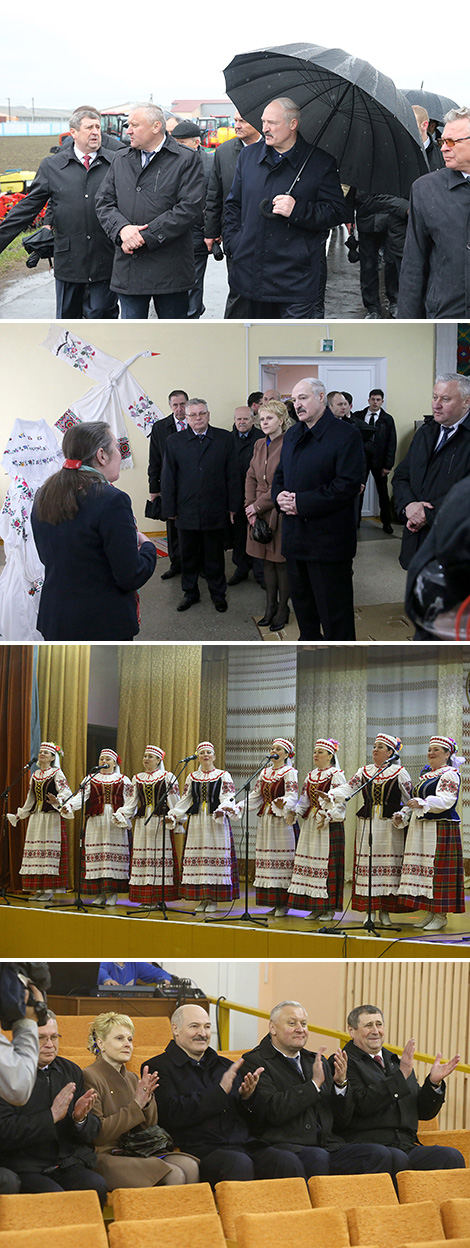 Belarus President Alexander Lukashenko visits Yelsk District of Gomel Oblast on the day of the 30th anniversary of Chernobyl