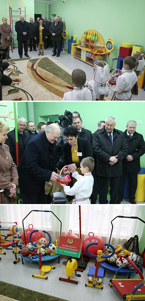 Alexander Lukashenko in Yelsk