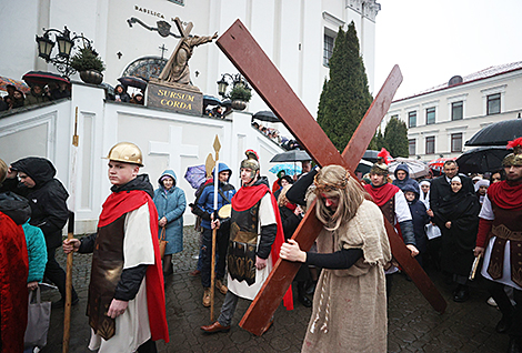 Belarusian Catholics celebrate Palm Sunday