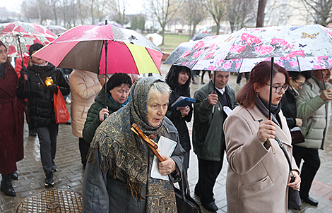 Belarusian Catholics celebrate Palm Sunday