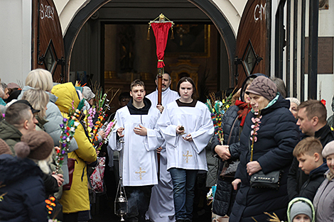 Вербная нядзеля ў Мінску