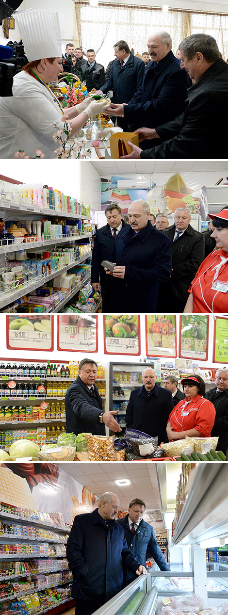 Alexander Lukashenko in Yelsk