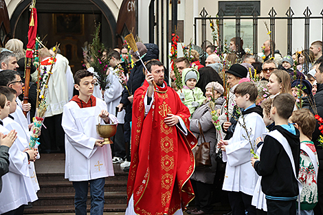 Вербная нядзеля ў Мінску