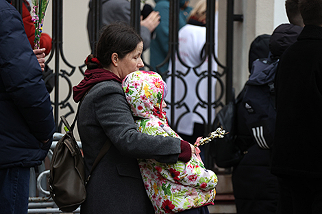 Catholics mark Palm Sunday in Minsk