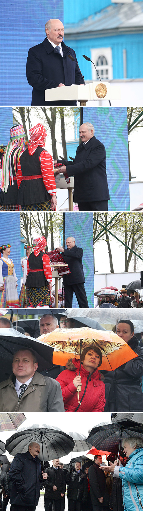 The President of Belarus at the final concert of the Revival marathon dedicated to Chernobyl’s 30th anniversary in Yelsk