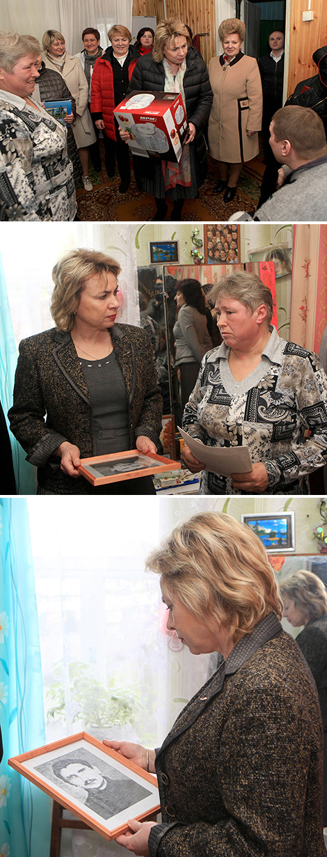 Marianna Shchetkina meets with Chernobyl clean-up worker’s family