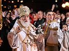 Easter service at Holy Spirit Cathedral in Minsk