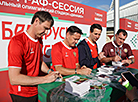 Atmosphere before Belarus v Russia friendly 