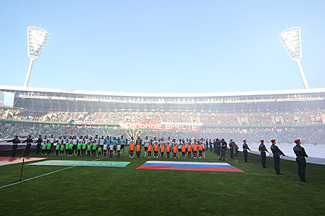 Atmosphere before Belarus v Russia friendly 