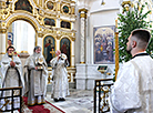 Усебеларуская малітва ў Святадухаўскім кафедральным саборы Мінска