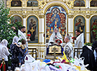 Усебеларуская малітва ў Святадухаўскім кафедральным саборы Мінска