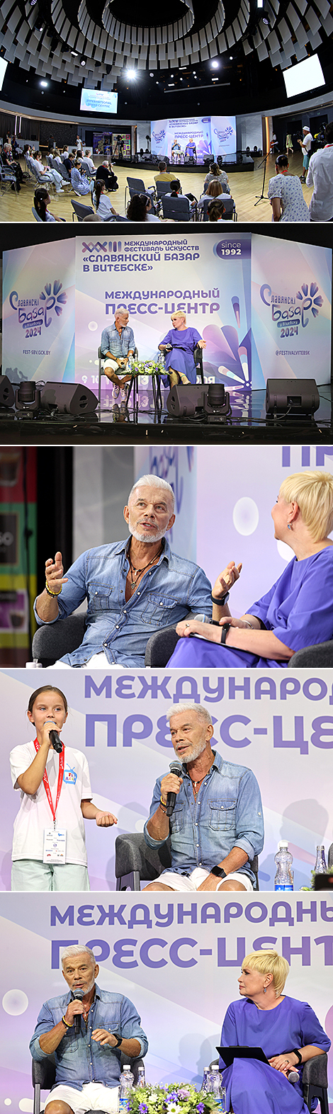 Meet-and-greet with Oleg Gazmanov at Slavianski Bazaar in Vitebsk