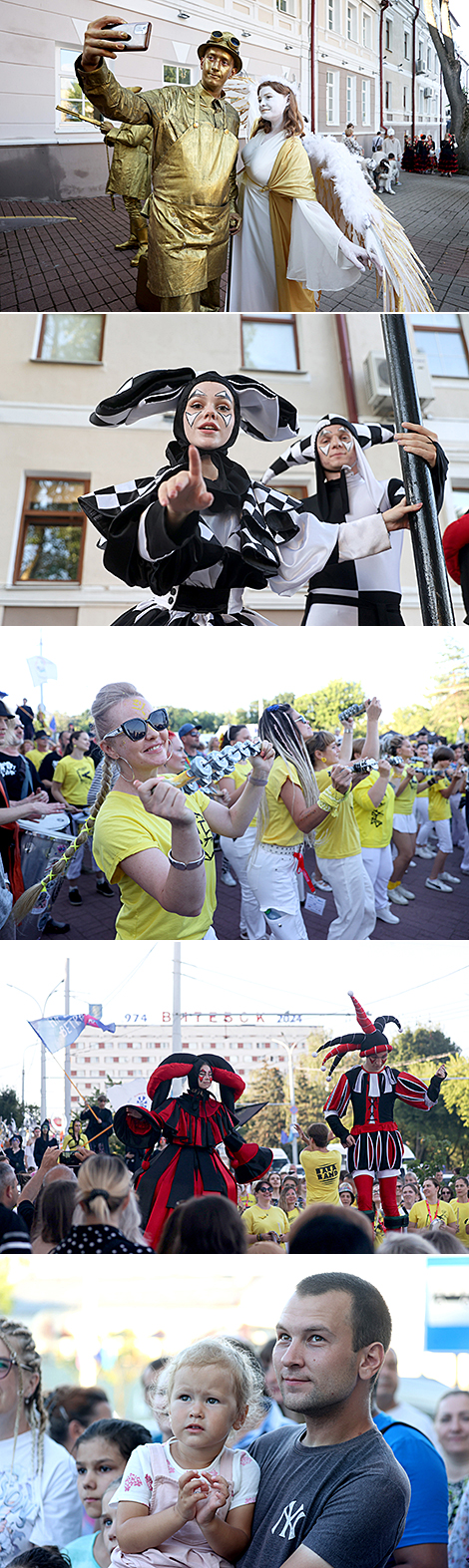 Parade of the street art festival 