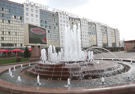 У Віцебску ўключылі фантаны