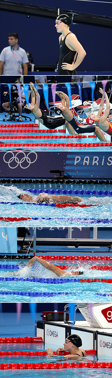 Olympics 2024: Belarus’ Anastasiya Shkurdai 8th in 200m backstroke final