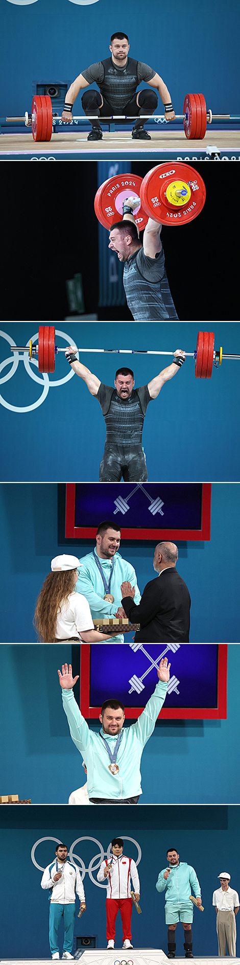 Olympics 2024: Belarus’ weightlifter Yauheni Tsikhantsou claims bronze
