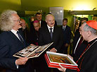 Alexander Lukashenko and Cardinal Secretary of State Pietro Parolin visit the exhibition of Belarusian icons of the 17th-21st centuries in the museum of the Vatican