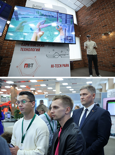 Удзельнікі першага форума блогераў Беларусі наведалі Парк высокіх тэхналогій