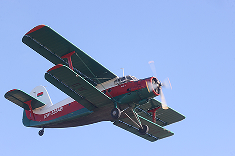 Aviation show during the opening of museum