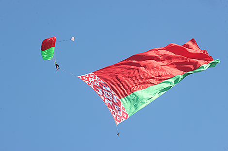 Aviation show during the opening of museum