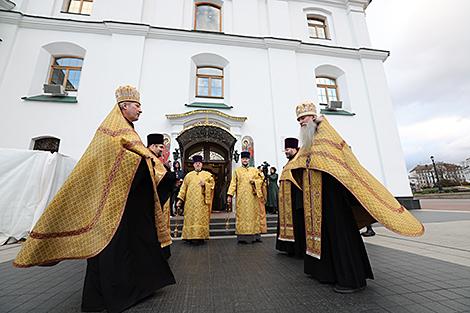 Прыбыццё святынь у Святадухаўскі кафедральны сабор Мінска