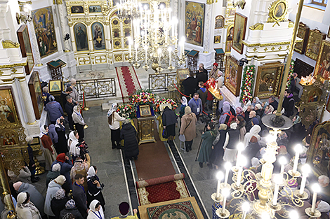 Урачыстае богаслужэнне ў Святадухаўскім кафедральным саборы Мінска