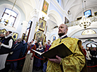 Урачыстае богаслужэнне ў Святадухаўскім кафедральным саборы Мінска