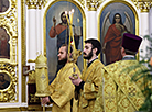 Урачыстае богаслужэнне ў Святадухаўскім кафедральным саборы Мінска