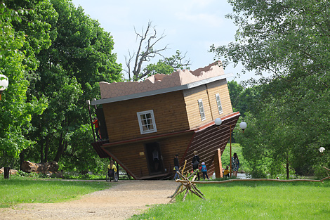 Upside Down House in Dukora
