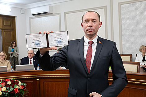 Кандыдат у Прэзідэнты Рэспублікі Беларусь Сяргей Сыранкоў