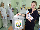 Падчас галасавання на закрытым участку ў Віцебскім абласным клінічным радзільным доме