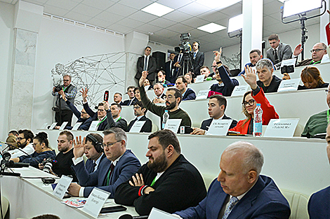 Пресс-конференция Президента Беларуси Александра Лукашенко для отечественных и зарубежных СМИ