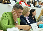 Журналисты на пресс-конференции Александра Лукашенко