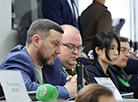 Журналисты на пресс-конференции Александра Лукашенко
