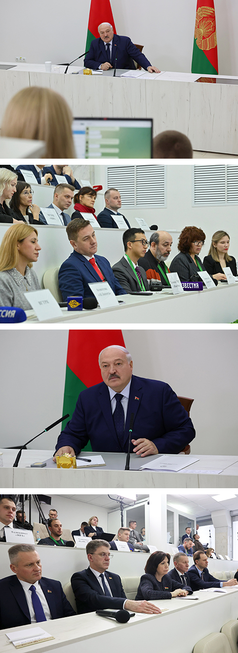 Александр Лукашенко провел пресс-конференцию для отечественных и зарубежных СМИ