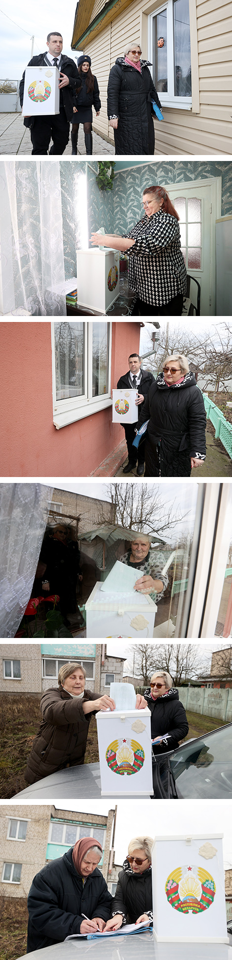 Падчас галасавання на даму ў аграгарадку Верцялішкі Гродзенскага раёна