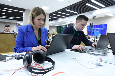 Журналісты БЕЛТА ў Інфармацыйным цэнтры ЦВК