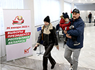На выбарчых участках у ВДУ імя П.М. Машэрава