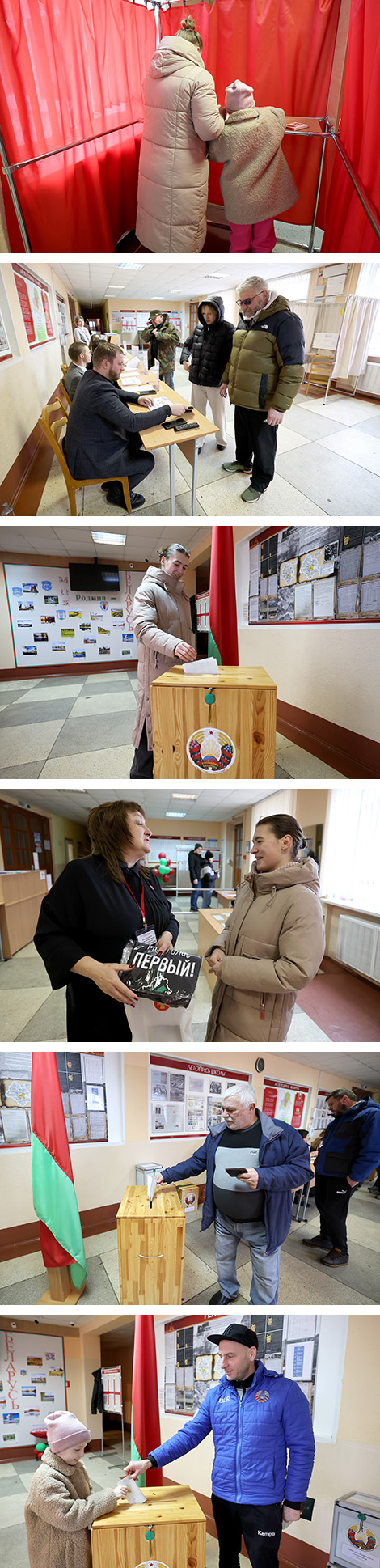 У час галасавання на выбарчым участку №38 у Мінскім раёне (аг. Ратамка)