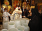 Освящение воды в Гродненском Свято-Рождество-Богородичном женском монастыре
