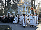 Крестный ход в соборе Святых Петра и Павла в Гомеле