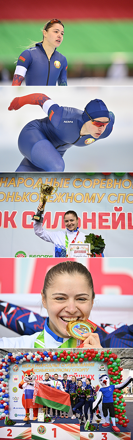 Белоруска Анна Доморацкая победила на дистанции 1000 м 